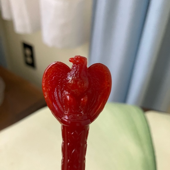 VINTAGE BICENTENNIAL FENTON PATRIOTS BELLS 1776-1976CHOCOLATE SLAG and RED SLAG - Picture 10 of 17